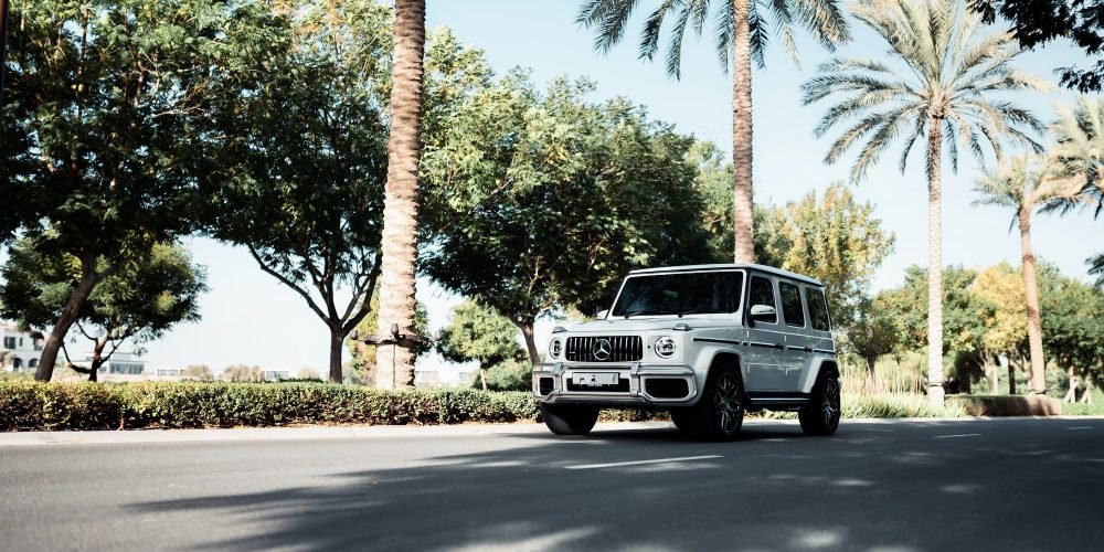 Iconic Mercedes G63 AMG for rent in Dubai offering high performance luxury comfort and advanced features for a premium driving experience